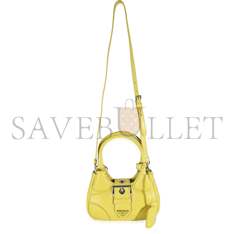 PRADA CEDRO NAPPA SOFT PADDED RE-EDITION 2002 MOON BAG 1BA381 (22.5*16*7.5cm) 